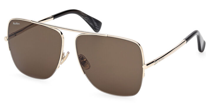 Max Mara MM0102 ELSAPETITE 32P Pilot Shiny Gold Sunglasses  display picture 1
