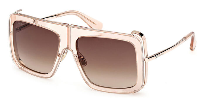 Max Mara MM0119 62E Pilot Brown Horn Sunglasses  display picture 2