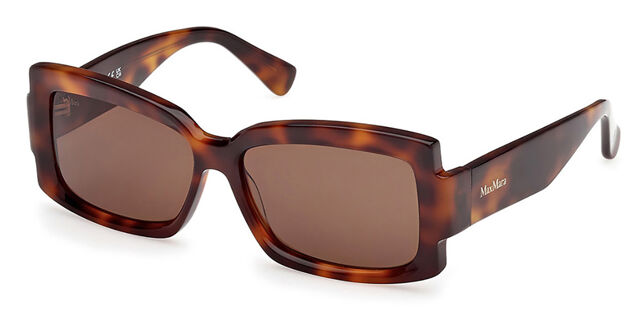 MaxMara Tortoise Sunglasses Max Mara MM0024 52P Square Dark Tortoise Sunglasses  main image 4