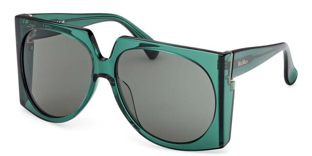 Max Mara MM0133 ANNE 96N Oversized Transparent Shiny Dark  display picture 1