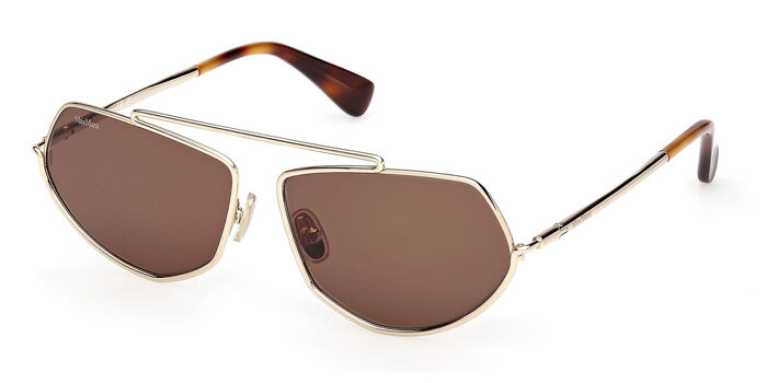 NEW MAX MARA SUNGLASSES MM0102 32P GOLD WOMEN EYEWEAR Maxmara MM0102 Sunglasses | Select Eyewear main image 4