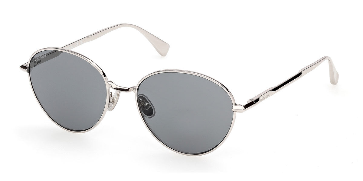 Max Mara MM0200 16A 54 Silvriga Solglas&ouml;gon Kvinna
