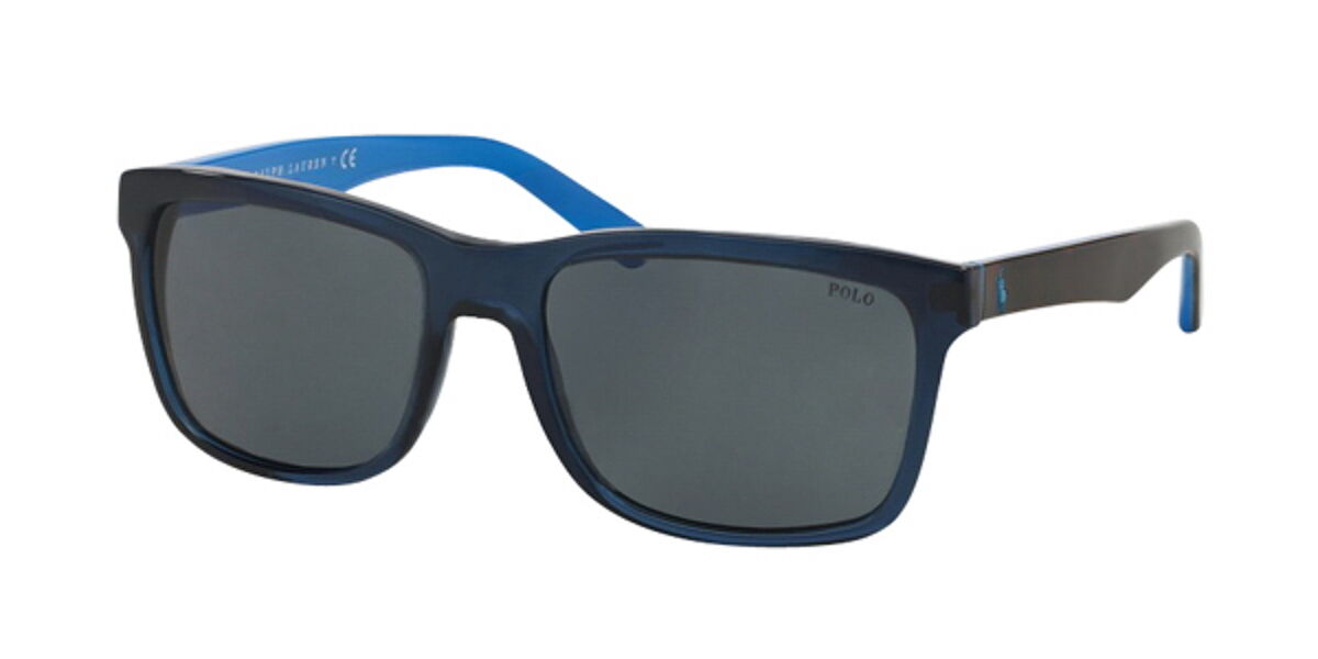 Polo Ralph Lauren PH4098 556387 Sunglasses in Transparent Blue ...