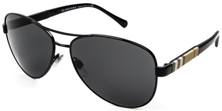 Burberry BE3080 100187 Sunglasses in Black | SmartBuyGlasses USA