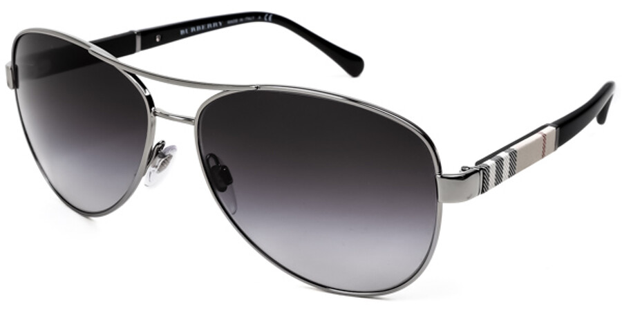 Burberry BE3080 10038G Sunglasses Silver | SmartBuyGlasses India
