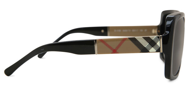 Burberry BE4160 Polarized 3433T3 Oversized Black Sunglasses  display picture 2
