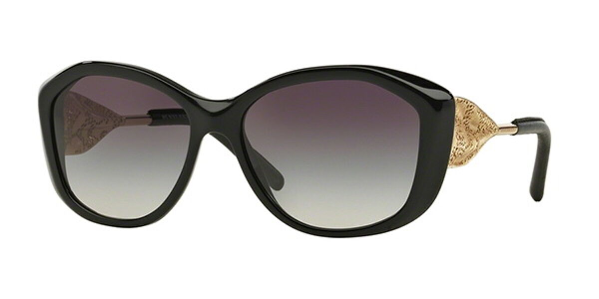 Lentes de Sol Burberry BE4208QF Gabardine Lace Asian Fit 30018G Negro |  LentesWorld México