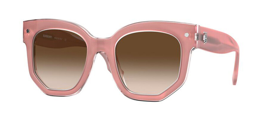 Burberry BE4307 PRIMROSE 384713 Sunglasses in Transparent Pink |  SmartBuyGlasses USA