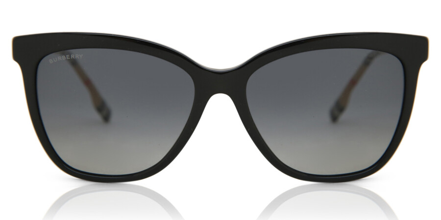 Burberry BE4308 CLARE Polarized 3853T3 Sunglasses Black | SmartBuyGlasses UK