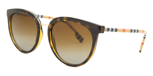 Burberry BE4316 WILLOW Polarized 3854T5 Oval Dark Havana  display picture 3