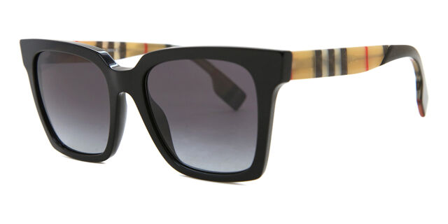 Burberry BE4335 MAPLE 39298G Square Black Sunglasses  display picture 2
