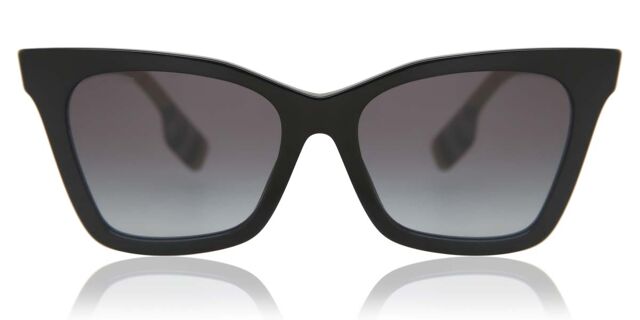 Burberry BE4346 ELSA 39428G Cat Eye Shiny Black Sunglasses  display picture 2