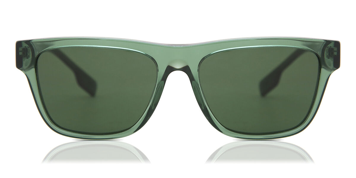 Burberry BE4293 394671 Sunglasses Transparent Green | VisionDirect ...