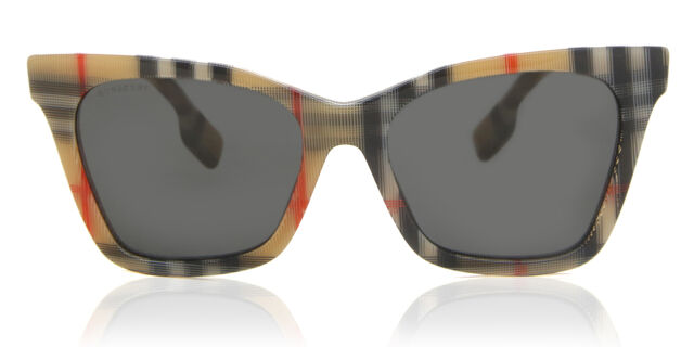 Burberry BE4346 394487 Elsa Cat Eye Sunglasses - Vintage Check/Grey Burberry Sunglasses Elsa BE4346 394487 main image 4