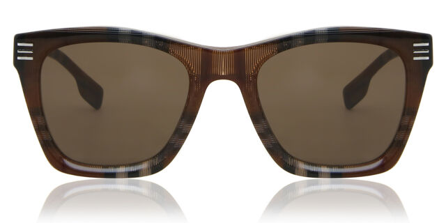 Burberry BE4348 COOPER 396673 Square Brown Pattern Black  display picture 3