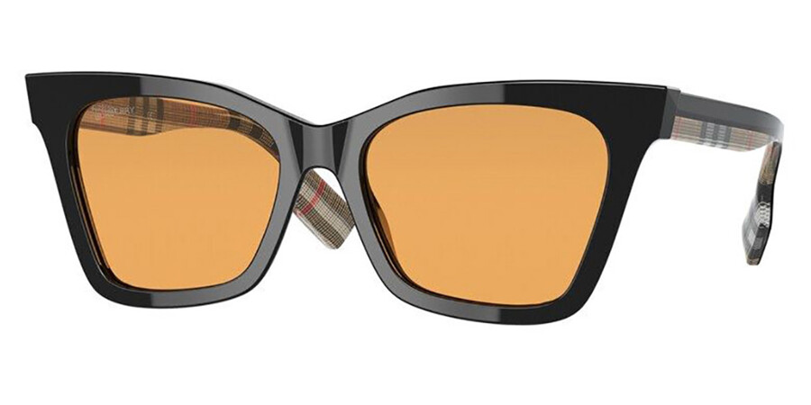 Burberry BE4346F ELSA Asian Fit 394274 Sunglasses Black | SmartBuyGlasses UK