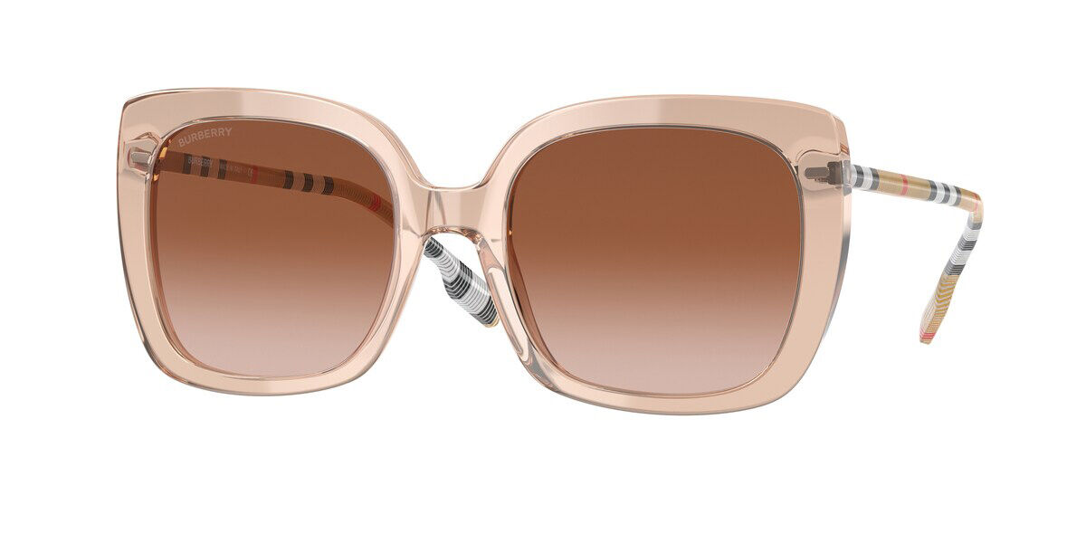 Burberry BE4363F PENELOPE Asian Fit 400613 Sunglasses Transparent Pink |  SmartBuyGlasses UK