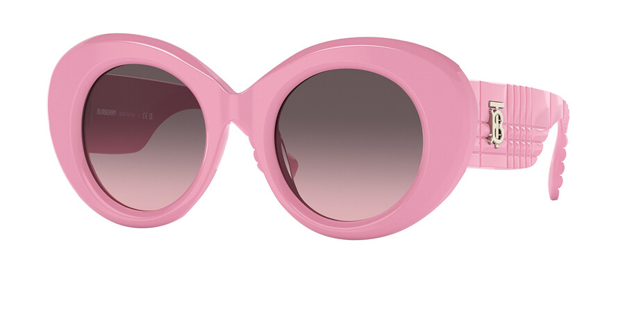 Burberry BE4370U MARGOT 40295M Sunglasses in Shiny Pink | SmartBuyGlasses  USA