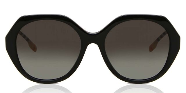 Burberry BE4375 38538G Geometric Shiny Black Sunglasses  display picture 1