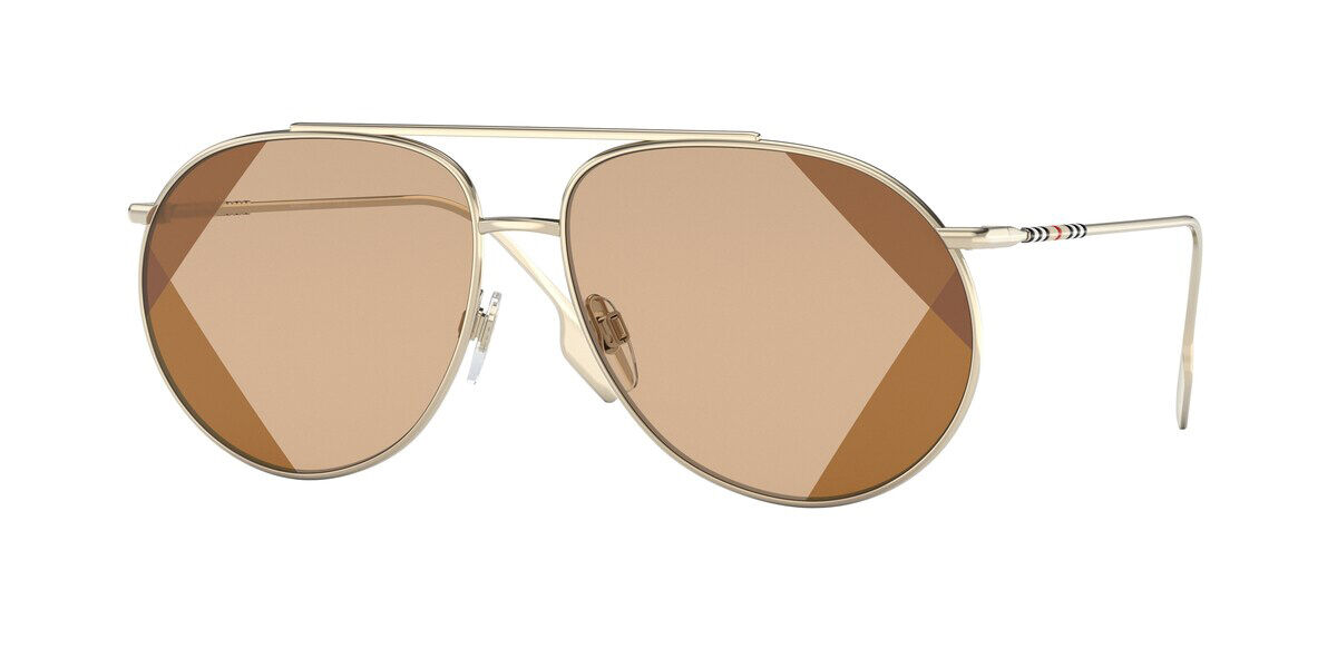 Burberry BE3138 ALICE Asian Fit 110993 Pilot Light Gold 