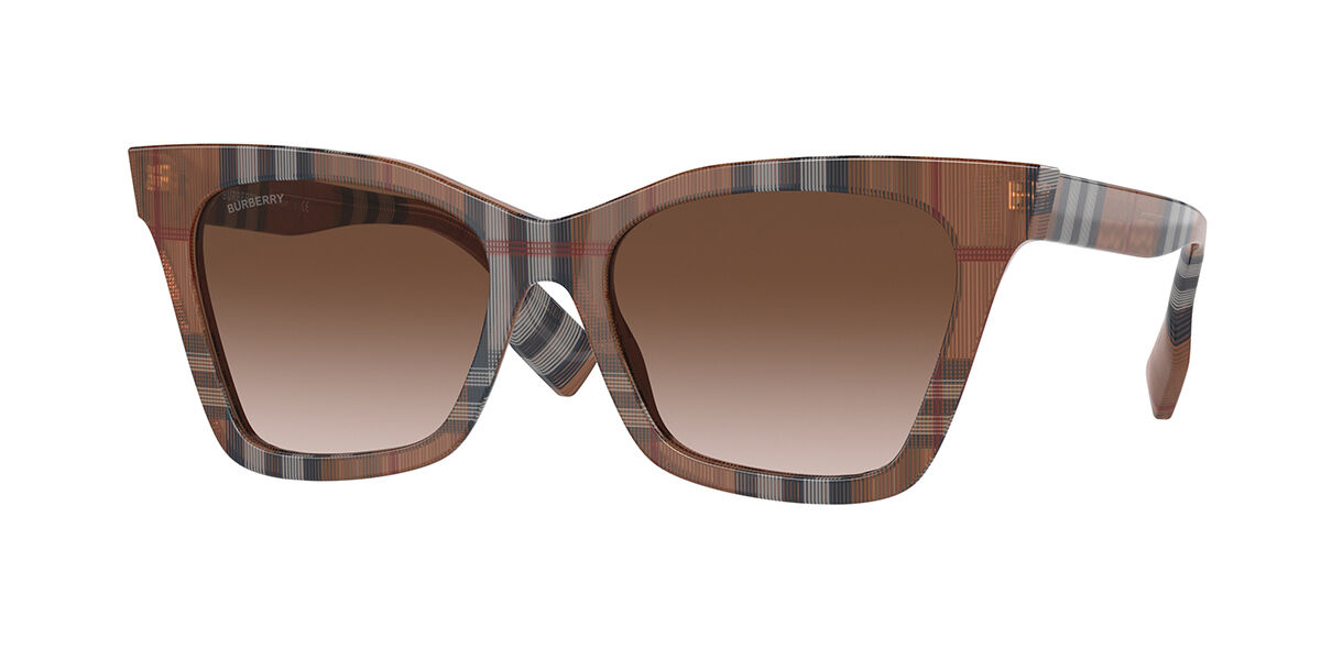 Burberry BE4346 ELSA 396713 Sunglasses Pattern Brown VisionDirect