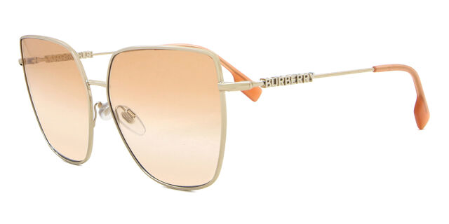 Burberry BE3143 ALEXIS 1109V0 Cat Eye Light Gold Sunglasses  display picture 2