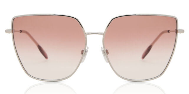 Burberry BE3143 ALEXIS 10058D Cat Eye Silver Sunglasses  display picture 1