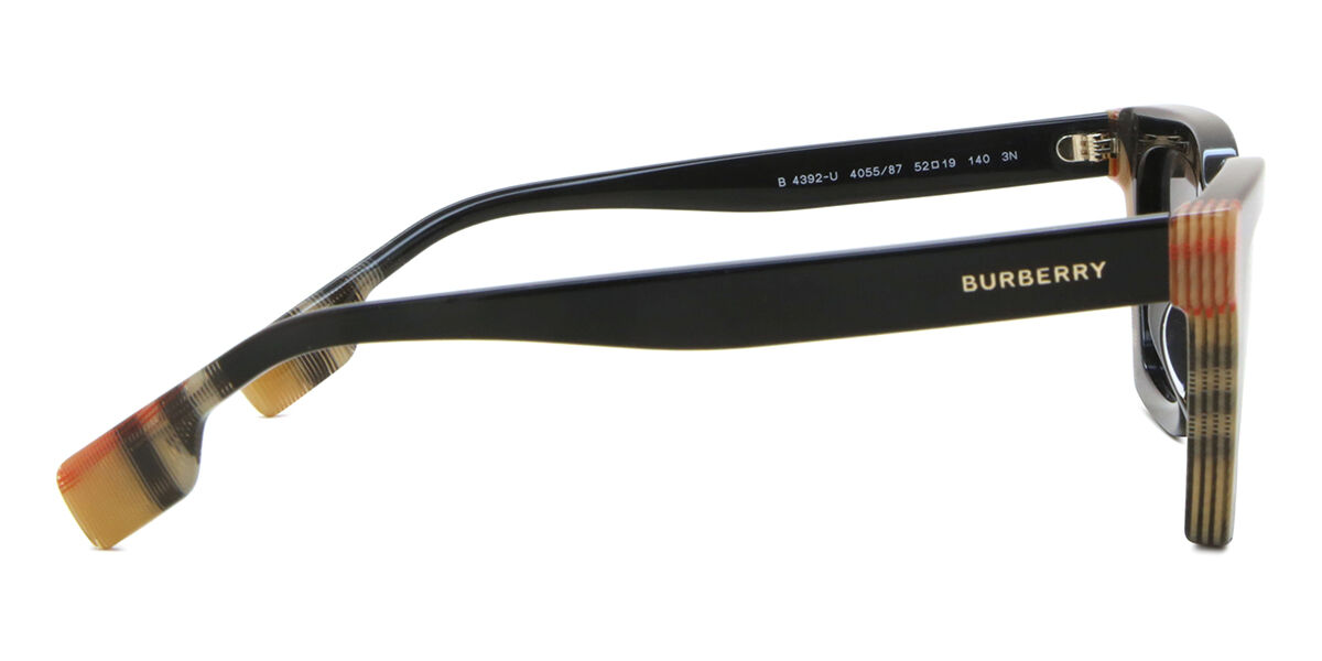 Burberry BE4392U BRIAR Asian Fit 405587 Sunglasses Black