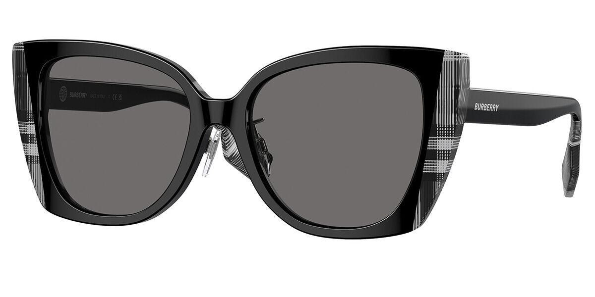 Burberry BE4393F MERYL Asian Fit Polarized 405181 Sunglasses Checkered ...