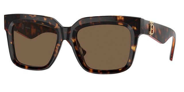 Burberry Tortoise and Teal Sunglasses Burberry Teal & Check Frame Sunglasses - J main image 3