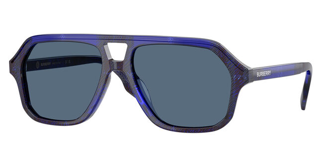 Burberry JB4340 Kids 411480 Pilot Checkered Blue Sunglasses  display picture 2