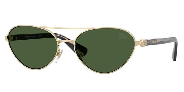 Burberry BE3165 110971 Pilot Light Gold Sunglasses  display picture 2