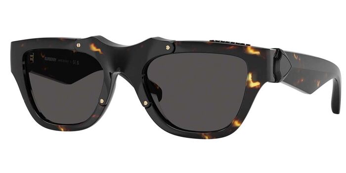 NEW BURBERRY BE4445U 414373 SUNGLASSES BROWN UNISEX BE4445U 4143/73 BURBERRY Burberry Dark Brown Square Unisex Sunglasses BE4445U 414373  main image 3