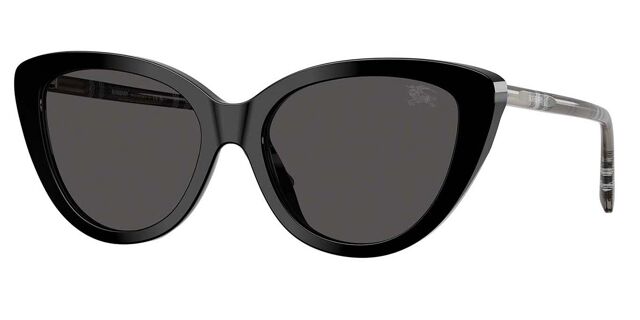Burberry BE4457 416587 Cat Eye Black Sunglasses  display picture 3