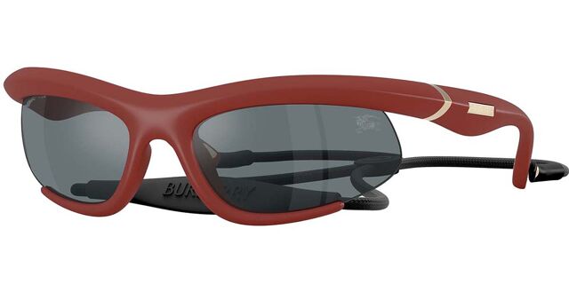 Burberry BE4462 41566G Wraparound Rubberized Effect Burgundy  display picture 1