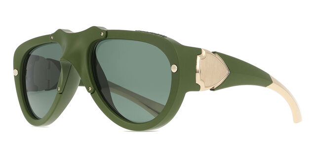 NEW BURBERRY BE4433U 413871 SUNGLASSES GREEN UNISEX BE4433U 4138/71 BURBERRY Burberry Dark Green Pilot Unisex Sunglasses BE4433U 413871  main image 2