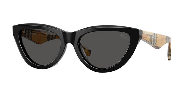 Burberry BE4436U 418887 Cat Eye Black Sunglasses  display picture 3