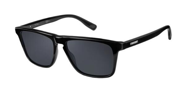 Pierre Cardin Angular Shaped Sunglasses black-silver-colored wet-look Accessories Sunglasses Angular Shaped Sunglasses 