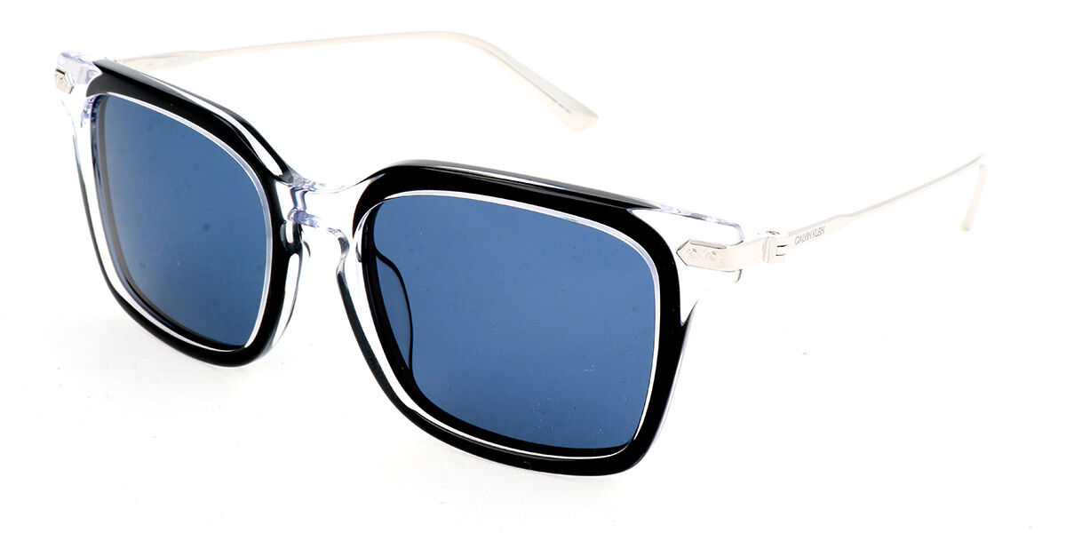 Calvin Klein CK18702S 095 Sunglasses Crystal/Black | VisionDirect Australia