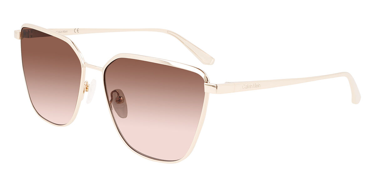 Calvin Klein CK22104S 718 60 Guldiga Solglas&ouml;gon M&auml;n
