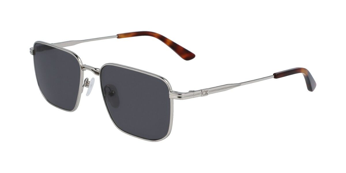 Photos - Sunglasses Calvin Klein CK23101S 045 Men's  Silver Size 55 