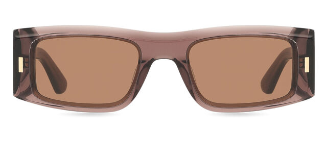 Calvin Klein CK23537S 260 Rectangle Transparent Taupe Brown  display picture 2