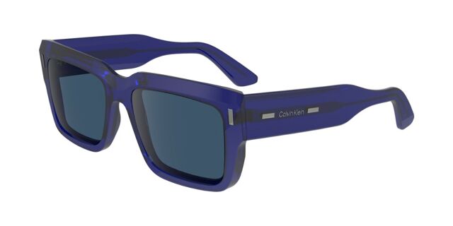 New CALVIN KLEIN CK-23538S 400 Crystal Blue Sunglasses with Blue Lenses Calvin Klein CK23538S Sunglasses main image 4