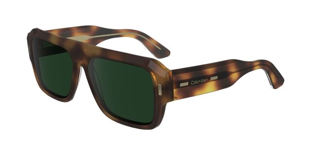 Calvin Klein brown tortoise sunglasses Calvin Klein CK25504S 240 Rectangle Dark Brown Tortoise  main image 3