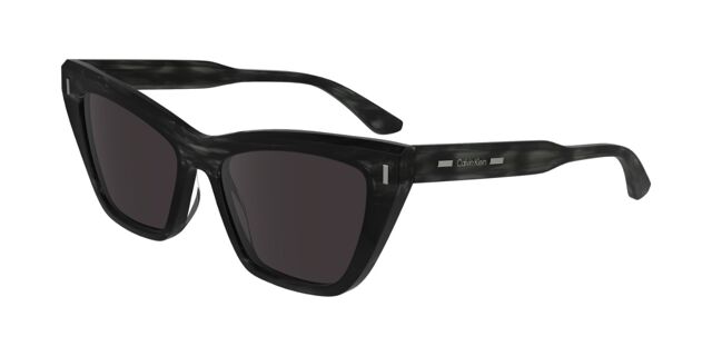 Calvin Klein CK24505S 023 Cat Eye Striped Grey Sunglasses  display picture 1