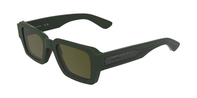 Calvin Klein CK25538S 330 Rectangle Khaki Green Sunglasses  display picture 1