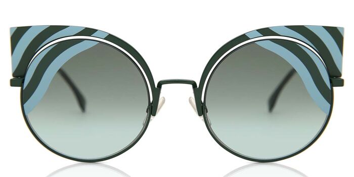 Fendi FF 0001/F/S MICROLOGO Asian Fit 7PH/K8 Ovalado Black 