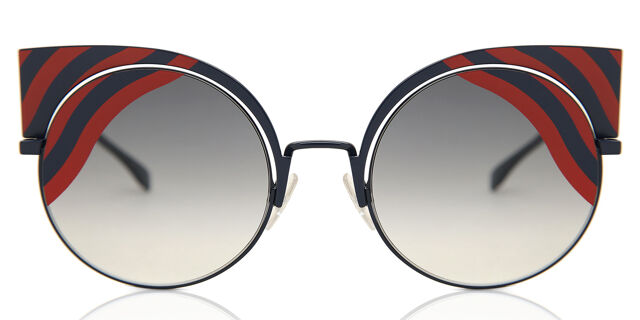 Fendi FF 0215/S HYPNO SHINE 0M1/9L Cat Eye Blue Red 