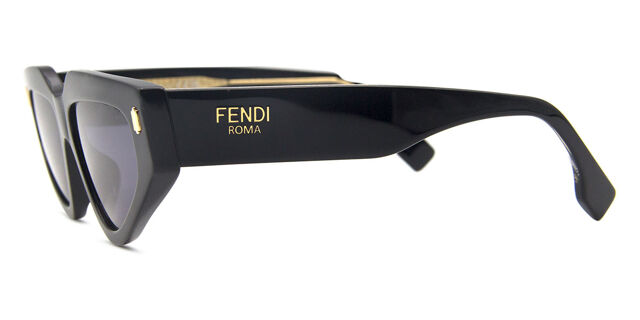 Fendi FE 40163U 01V Cat Eye Shiny Black Sunglasses  display picture 2