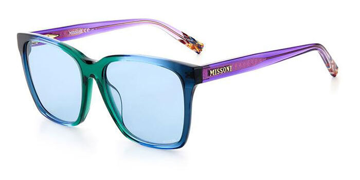 Missoni MIS 0008 S Sunglasses!! New!! Missoni MIS 0008/S HR3/HA Square Transparent Striped Brown  main image 3